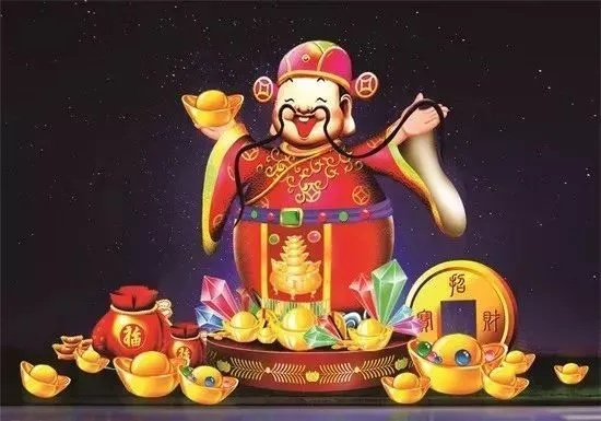 梦中花开财神照，烛影摇曳兆丰年
