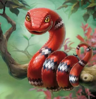 梦境中的蛇语，小蛇与两条巨蟒的相遇，以及红色象征的深层解读