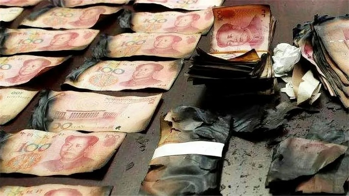 梦境启示录，做梦梦到100元钱被火烧了一半，预示着什么？