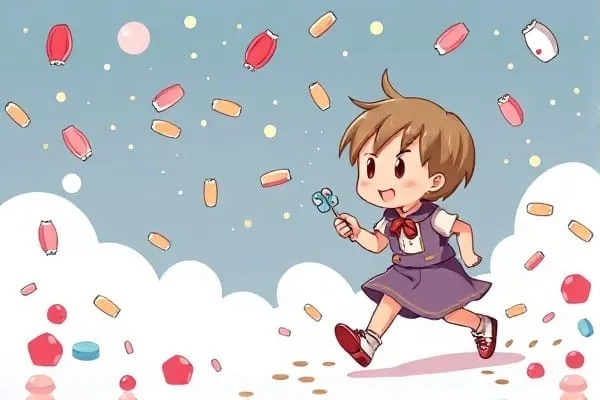 梦境的甜蜜与亲情的纽带，梦见背着自己的女儿给她糖吃