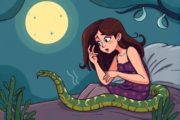 梦境中的恐惧，梦见一条毒蛇钻进我的被窝，惊醒后的深层解读
