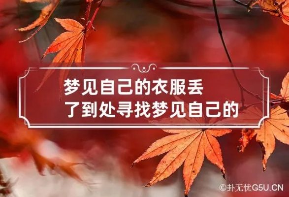 做梦梦见衣服丢了找衣服是什么意思