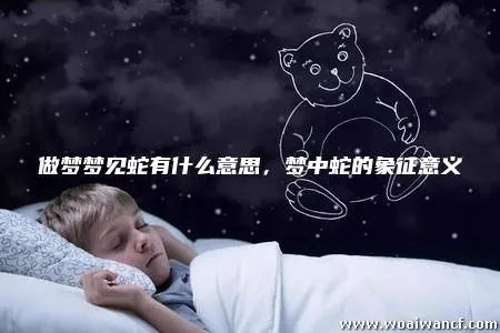 白天睡觉做梦梦到蛇，潜意识的警示与内心世界的映射