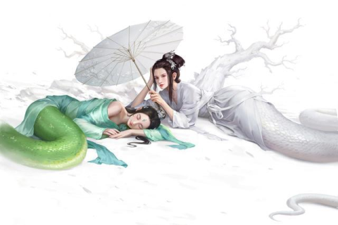 梦境交织，探索梦见蛇化人形与自己缠绵的深层含义与心理解析