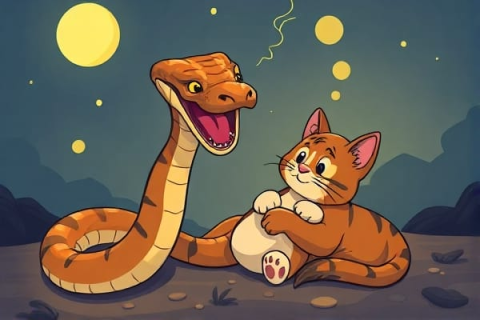 梦境交织，解析梦到被蛇和猫咬的深层含义与心理暗示