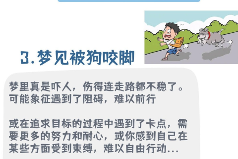 谁能帮我解梦，我梦到被狗咬了手还出血了