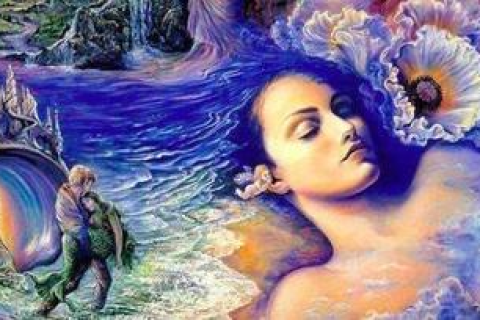 梦境的奥秘，白色衣裳下的自我审视与镜中幻象