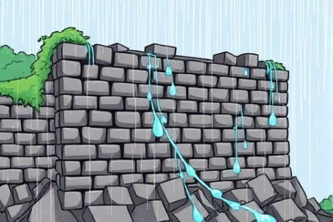 梦境启示录，梦见下大雨房子倒塌的深层寓意与心理解析