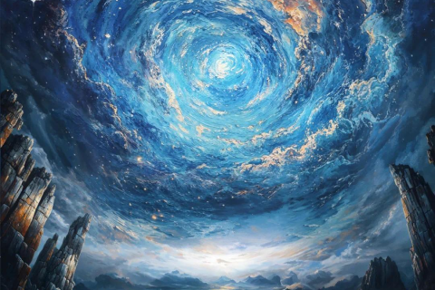 梦境交织，鬼魅与彩虹的奇幻寓意