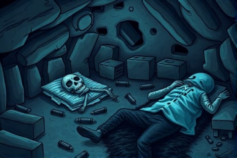 梦境深处的隐秘，解析梦见地下室躺一个陌生男人死了的深层含义