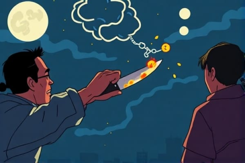 梦见捅以前的恋人一刀而且见血了，情感纠葛与内心冲突的梦境解析