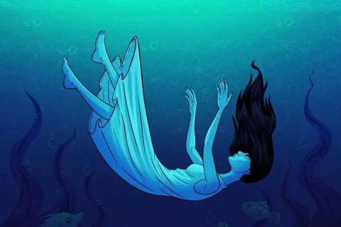 梦境解析，水中巨鱼未咬之梦